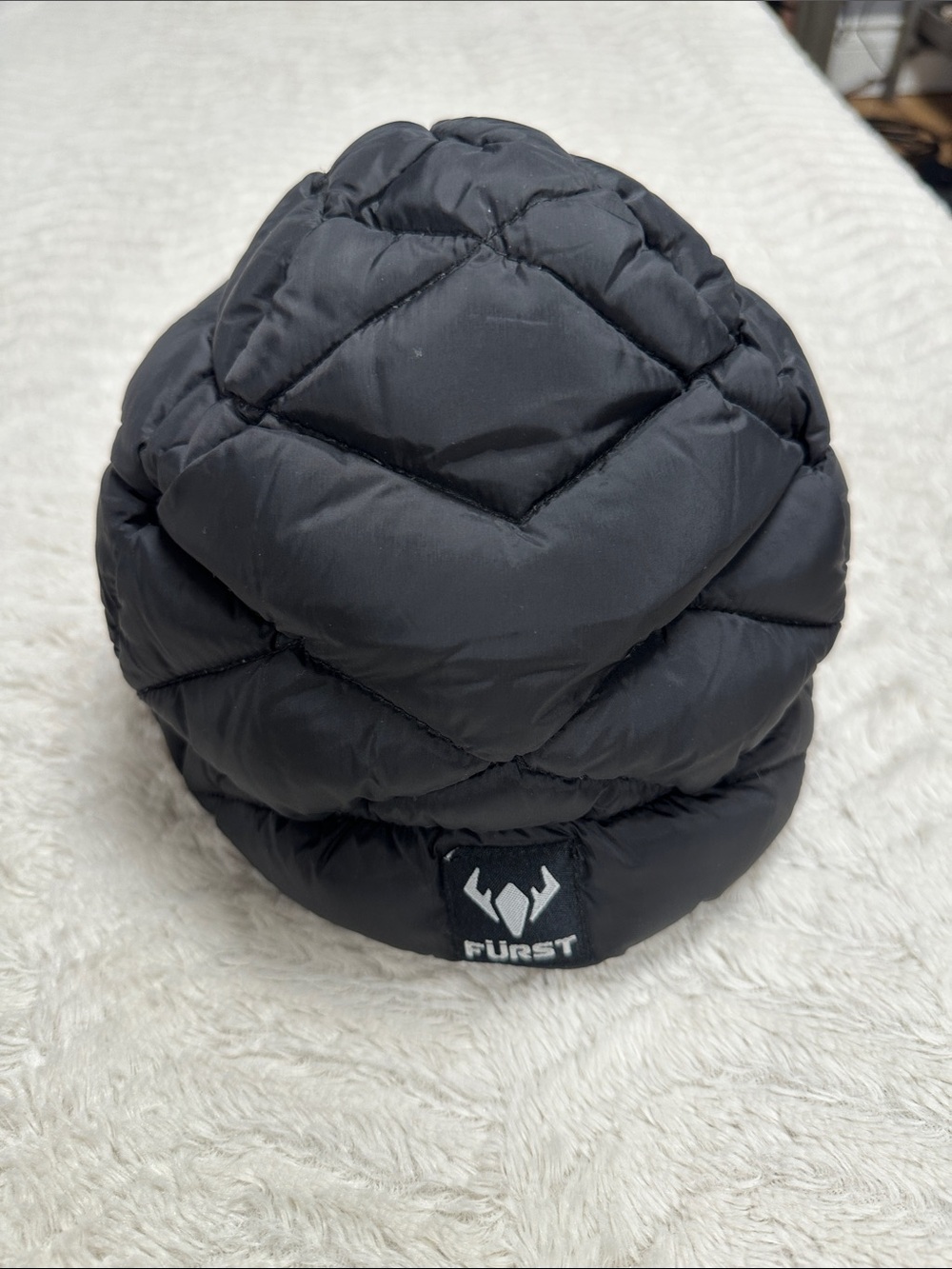 Furst Goode Down-Filled Air Beanie, Black L / XL